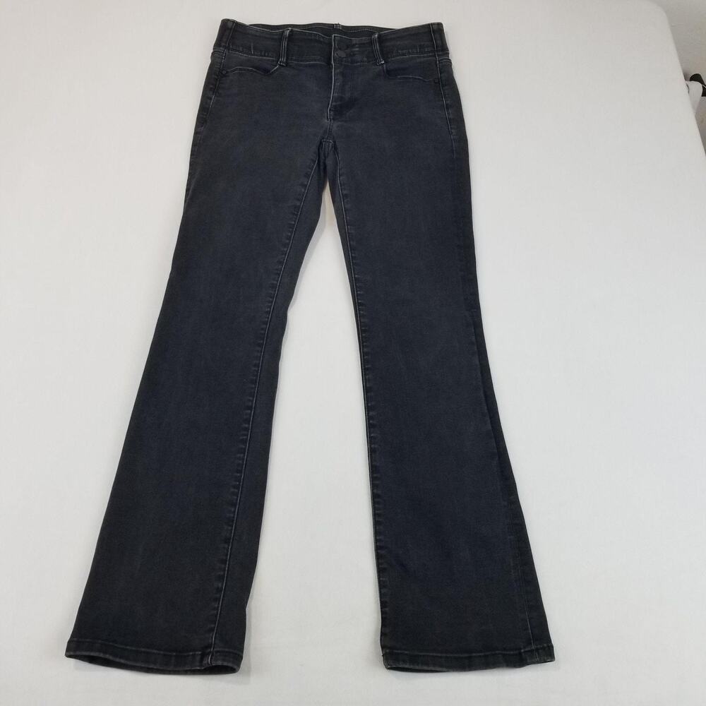 Apt 9 Jeans Womens Size 8 Tummy Control Bootcut Gray Mid Rise 8x29 Stretch